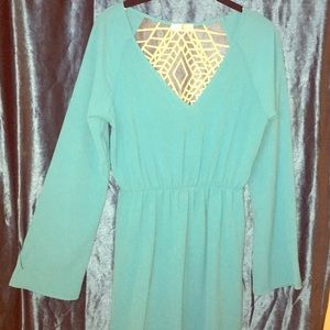 Aqua blue sundress